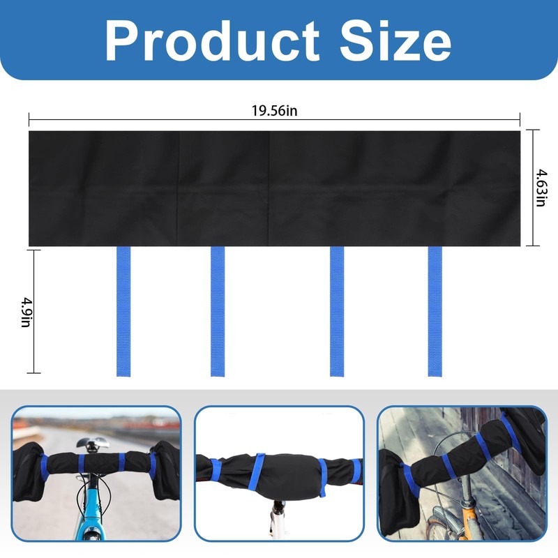 Handlebar Protection Bicycle Cover, Waterproof Bike Handlebar Protection Protective Cover,