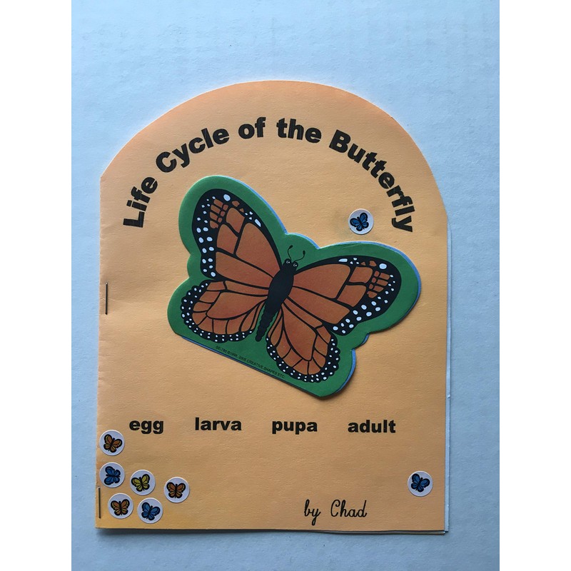 SHAPES ETC. Butterfly Large Notepad-Inspired Classroom/School Crafts Projects, Spring Decorations,