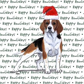 Zeppa Studios Beagle Coasters Christmas Themed