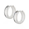 NKlaus Silver Pair Genuine 925 Sterling Silver Folding Hoop Earrings