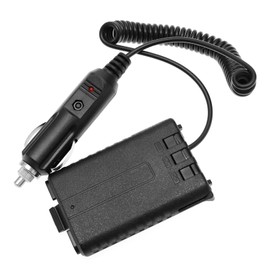 Create idea Car Power Adapter for Walkie-Talkie Compatible with Baofeng UV-5R/ UV-5RE Plus/UV-5RA Plus Car Intercom Power Adapter 12V Black