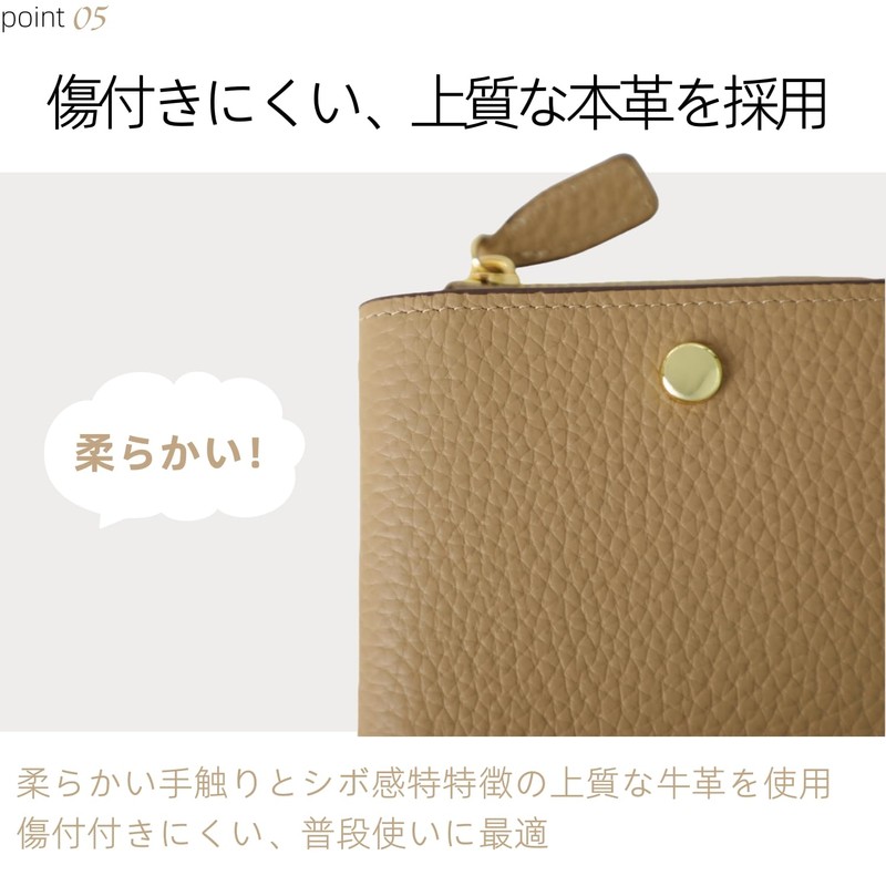 MR FONE Women's Mini Wallet, Genuine Leather, Bi-fold Wallet, Compact,