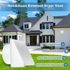 Hon&Guan Dryer Vent Cover Outside with Removable Mesh, Wall Mount