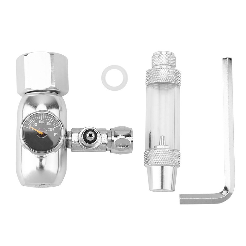 Aquarium CO2 Pressure Regulator Check Valve Gauge Bubble Counter Mini