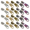 SHRJ 20Pcs #5 Zippers Pulls Heart-Shaped Zipper Sliders 5 Colors