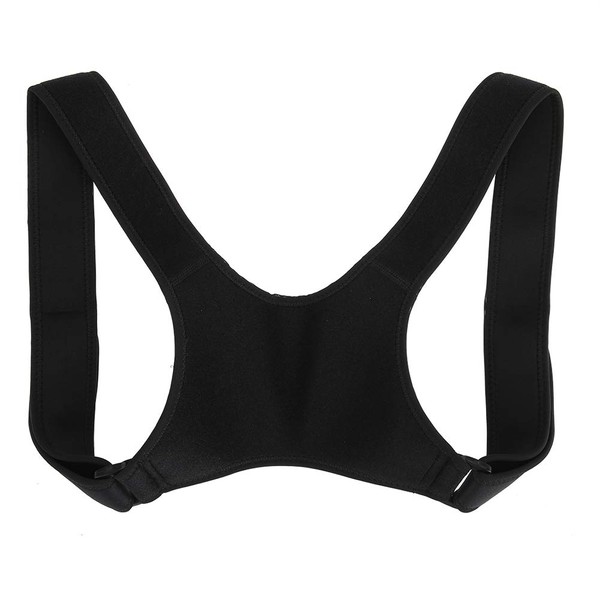 Uxsiya Men Women Elastic Adjustable Shoulder Brace Waist Belt Back Support Posture Corrector Improve Bad Posture Back Shoulder Neck Pain Relief