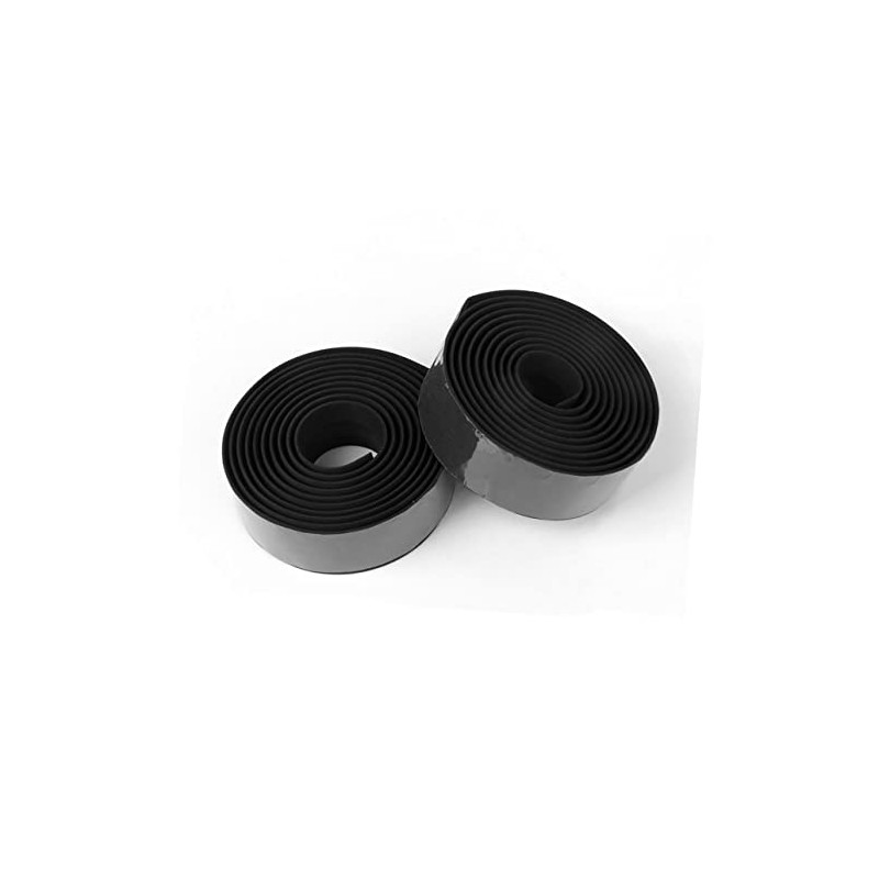 Sosoport 2pcs Black Road Bike Handlebar Tape Material Anti-Slip Design