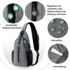 LEDAOU Schultertasche Brusttasche Anti-Diebstahl, wasserdicht mit Kopfhörerloch – Leicht &