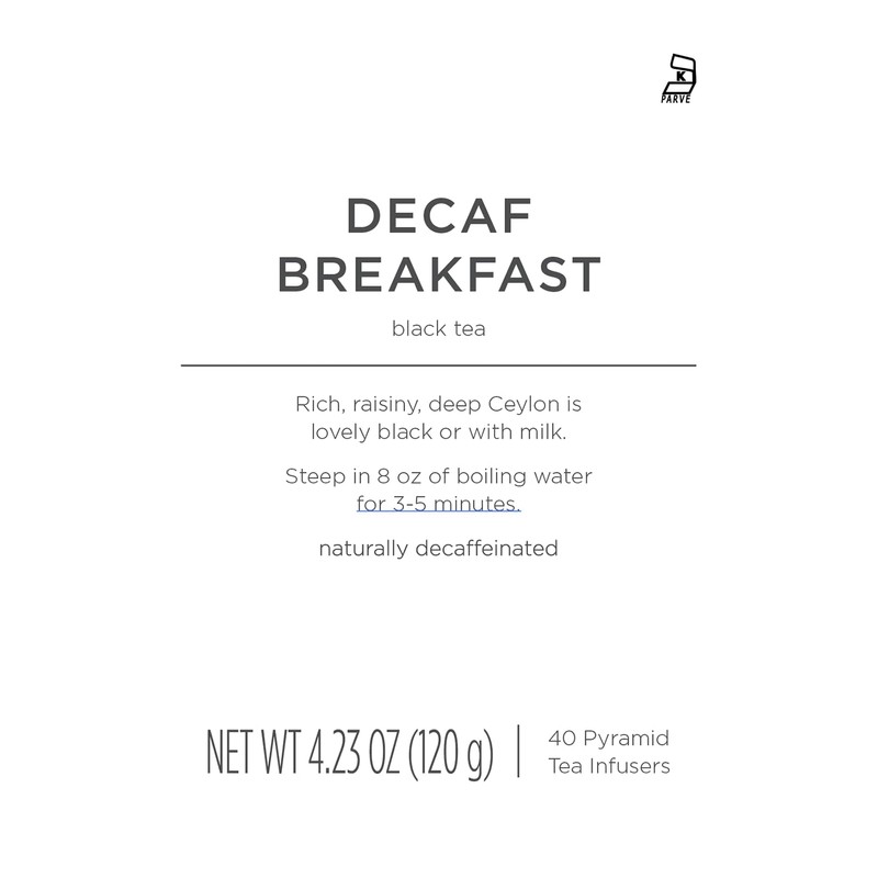 Tea Forte Decaf Breakfast Premium Caffeine-Free Black Tea Blend Event