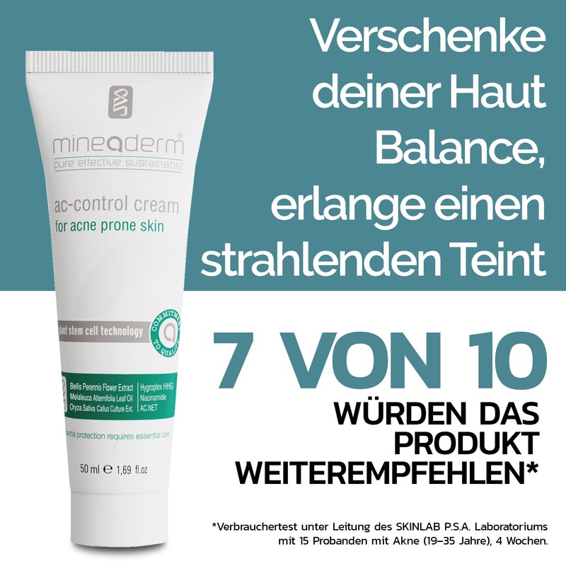 Mineaderm AC-Control Cream - Mattifying Face Cream for Oily Blemished
