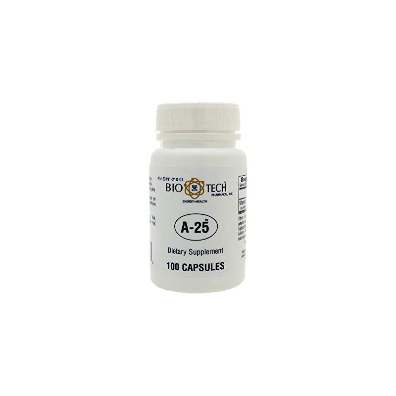 MSNOR Bio-Tech Pharmacal A-25 Vitamin A 25,000 IU - 100