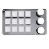 Mini Custom Keypad 12 Keys 3 Knobs Programmable Blue Switch