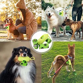 （240 piezas）Bolsas para Perro，Bolsas para excremento de perros Bolsas para caca de perro, bolsas para caca extra gruesas y fuertes para perros, a prueba de fugas garantizadas，（Verde,16 rollos）