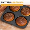 Westmark Burger 32702260 Baking Mould for 4 Burger Buns, Diameter