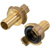 Poppstar Set of 2 Brass Hose Connectors 3/4 Inch Nozzle