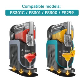 Aakihi Smoothie Machine Accessories for Ninja Smoothie Machines FS300 / FS301C / FS301 Compatible sliding pads, anti-slip pads and smooth moving accessories to enhance your smoothie machine experience