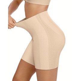 OEAK Tummy Control Shapewear for Women Seamless Girdle High Waisted Body Shaper Underwear Panty Smooth Under Dress Shapewear Nude Shorts XL