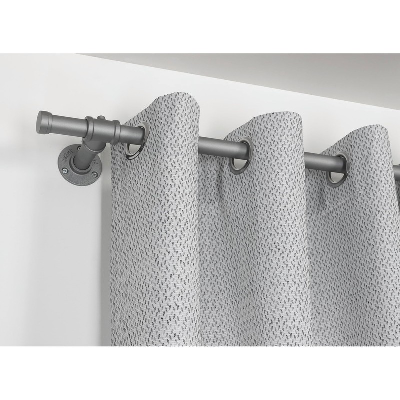 GARDINIA Industrial Home Series End Caps for Curtain Rods with
