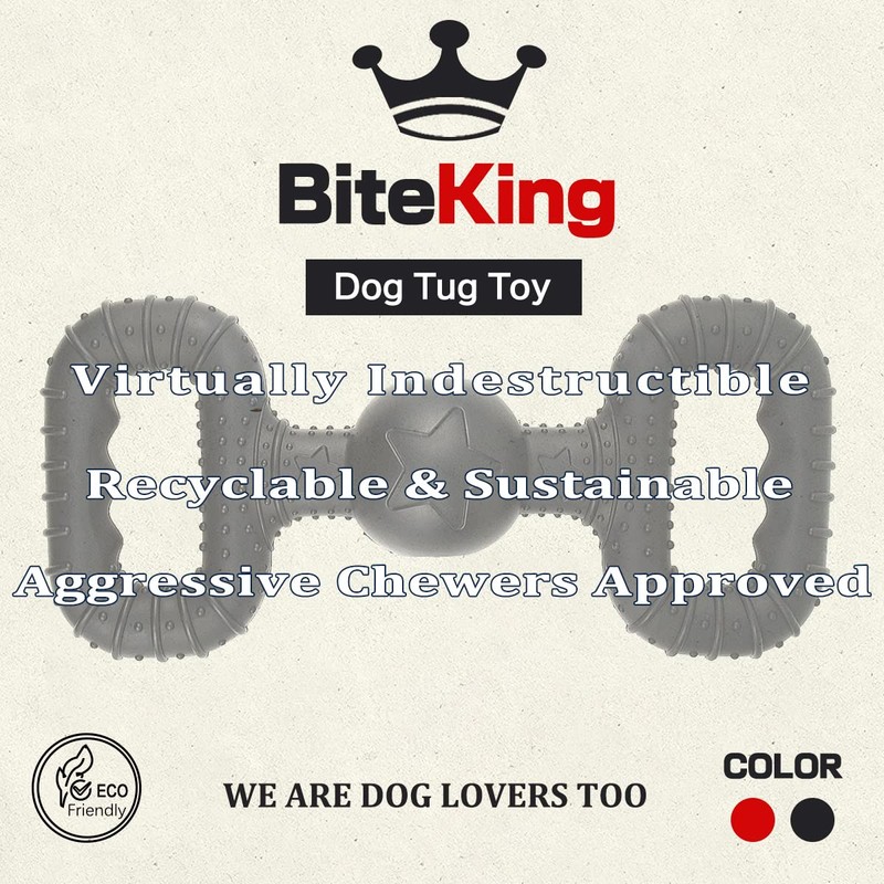 Natural Rubber Dog Toys for Large Aggressive Chewers - Lifetime