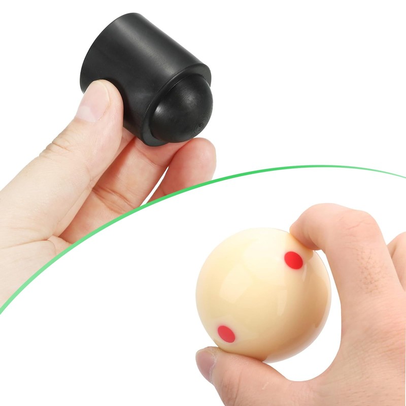 YGCQFH 2PCS Snooker Training Balls with Red Dots – 52.5mm/2.1in