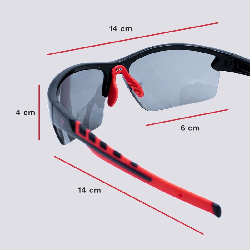 OPTX Europe Sports Glasses with Polarised Lenses, Lightweight Frame, Ergonomic