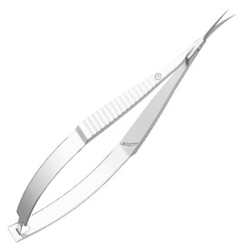 ZIZZON - Tijeras para cutículas, extra finas, curvadas, profesionales, punta puntiaguda, kit de aseo para cejas, pestañas, uñas recortadas y piel seca