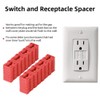 Ljxyloog 100 Pcs Switch and Receptacle Spacer for Loose Outlet