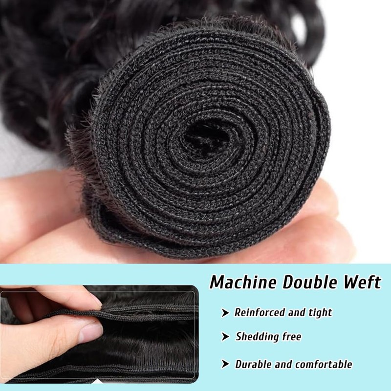 Human Hair Curly Deep Wave Human Hair Brazilian Human Hair