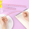 BAYTORY 6 Pieces Clear Plastic Rulers 12 Inch Transparent Acrylic