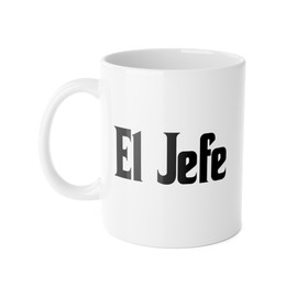 Taza Cerámica 11 oz El Jefe Para Papá Divertido Café Té Diseño Original Frase Divertida Día del Padre Regalo Único Papá Humor Broma Regalo Personalizado Padre