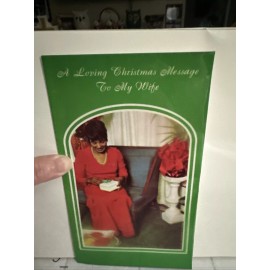 Vintage Merry Christmas Beautiful Wife Black African Woman Beautiful Message