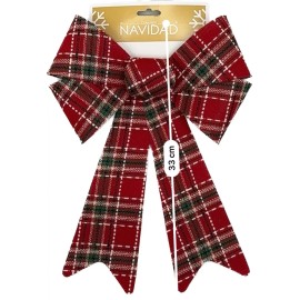 Escanver Moño Navideño Adorno Navidad 23x30 Cm Decoración Navideña