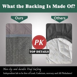 GRUENERDE Waterproof Incontinence Chair Pad Absorbent Seat Protector Pads 4-Layer Design Washable Reusable Incontinence Protection 21x 22in