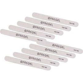 PRE GEL Emery Board, Black, 100/180G, Pack of 10