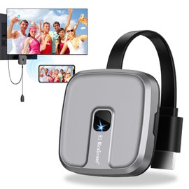 2RIYADH 4K Receptor Inalámbrico, Adaptador Inalámbrico Pantalla HDMI, Compatibilidad con Calidad de Imagen 4K, Adecuado para Teléfono/Pad/Android/OS/Windows/Mac Laptop a TV/Monitor/Proyector