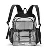 KUI WAN Clear Backpack, Large Clear Bag Heavy Duty PVC