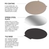 Round Textured Flexible Spring Steel Plate with Magnetic Base Double