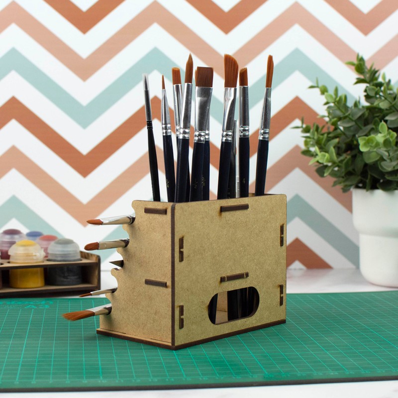 PROSCALE Set of 2 Brush Holders for Model Making, Organiser