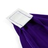 Peomeise 6Ft Spandex Table Cover Rectangular Stretch Spandex Tablecloth (Purple,6Ft)