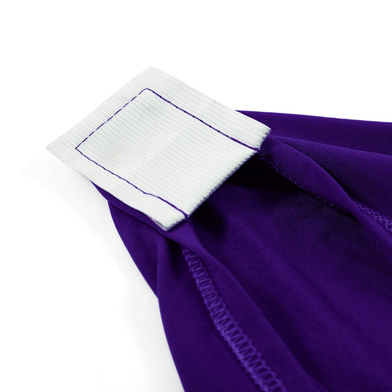 Peomeise 6Ft Spandex Table Cover Rectangular Stretch Spandex Tablecloth (Purple,6Ft)