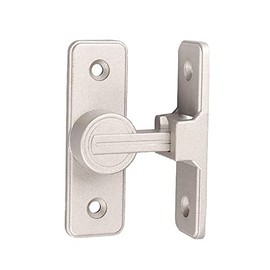 Sliding Door Lock, 90 Degree Movable Door, Right Angle Buckle, Privacy Lock, Sliding Door Lock and Deadbolt Latch, Cam Lock (Silver White)