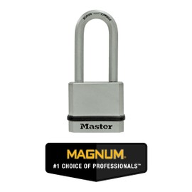 Master Lock M530XQLH Magnum Solid Steel Keyed Alike Padlocks, 1-3/4 in. Wide, 4 Pack Keyed-Alike