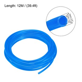 sourcing map Pneumatic Tubing, Air Compressor Tube Hose PU Air Line Hose 6.5mm ID x 10mm OD x 12m/39.4Ft Blue