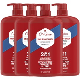 Old Spice Old Spice High Endurance Hair & Body Wash for Men, Crisp Scent, 33.4 fl oz (Pack of 4)