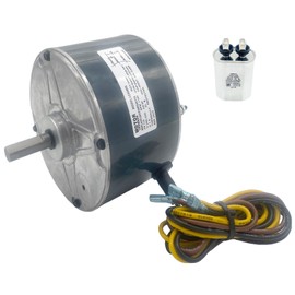 Condenser Motor Replaces Carrier # 5KCP39EGS070S,5KCP39EGY823S Genteq #GE3905, Bryant Payne HC39GE236,237 HC39GE234A Dayton 6DLL0, 1/4HP 1100 RPM 208-230V 48Frame with Capacitor OEM Upgraded LEUNGOO