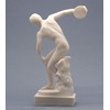 Discobolus Discus Thrower Nude Male Athlete Greek Roman Statue 21cm