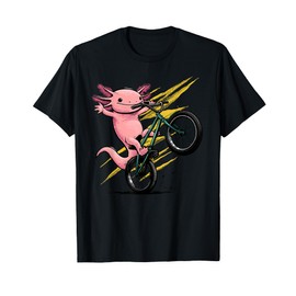 Axolotl Shirt Axolotl Bicycle Riding Cycling Funny Cyclist T-Shirt