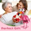 YELENEW Flamingo Solar Lights Outdoor,Pink Flamingos for Yard Outside Decor