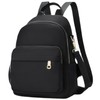Mini Backpack Mini Backpack for Women Multi-pocket Minimalist Black Small