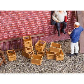 Pola 333208 – 10x Empty Boxes, Accessories for Model Railway, Model Making
